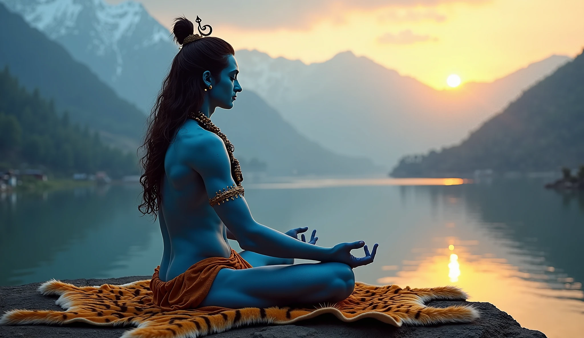 Shiv shankar name 'S lord,maditation, on ocea