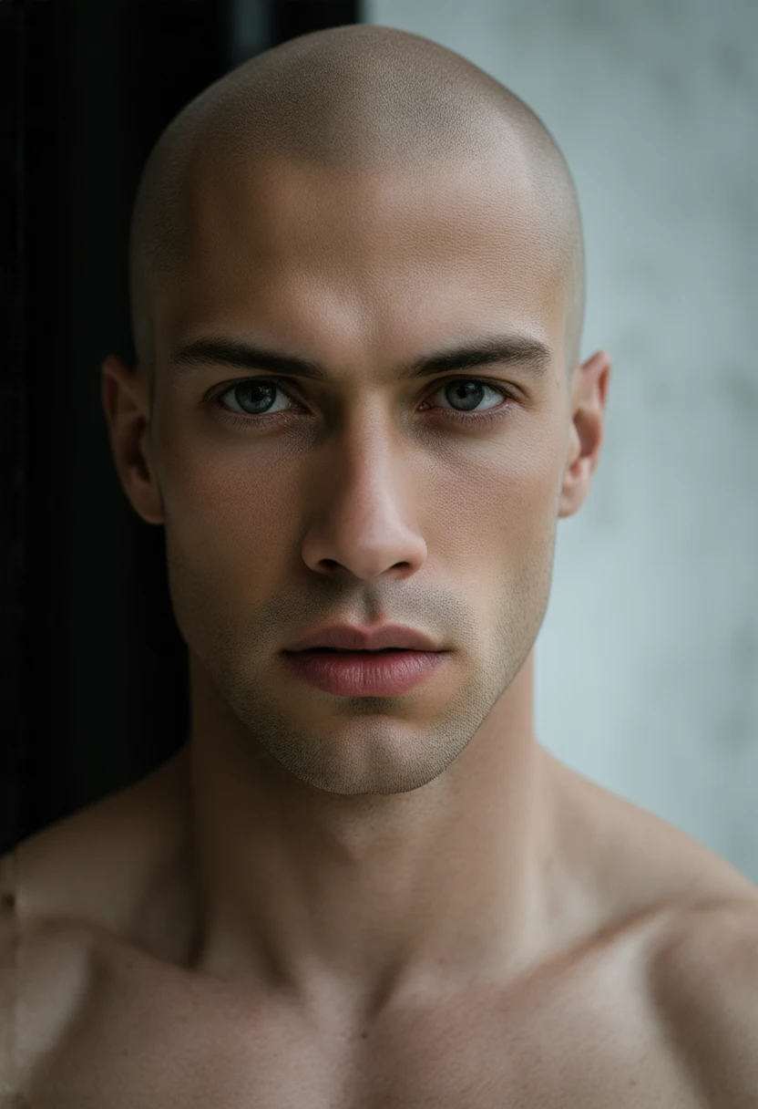 Handsome men headshave