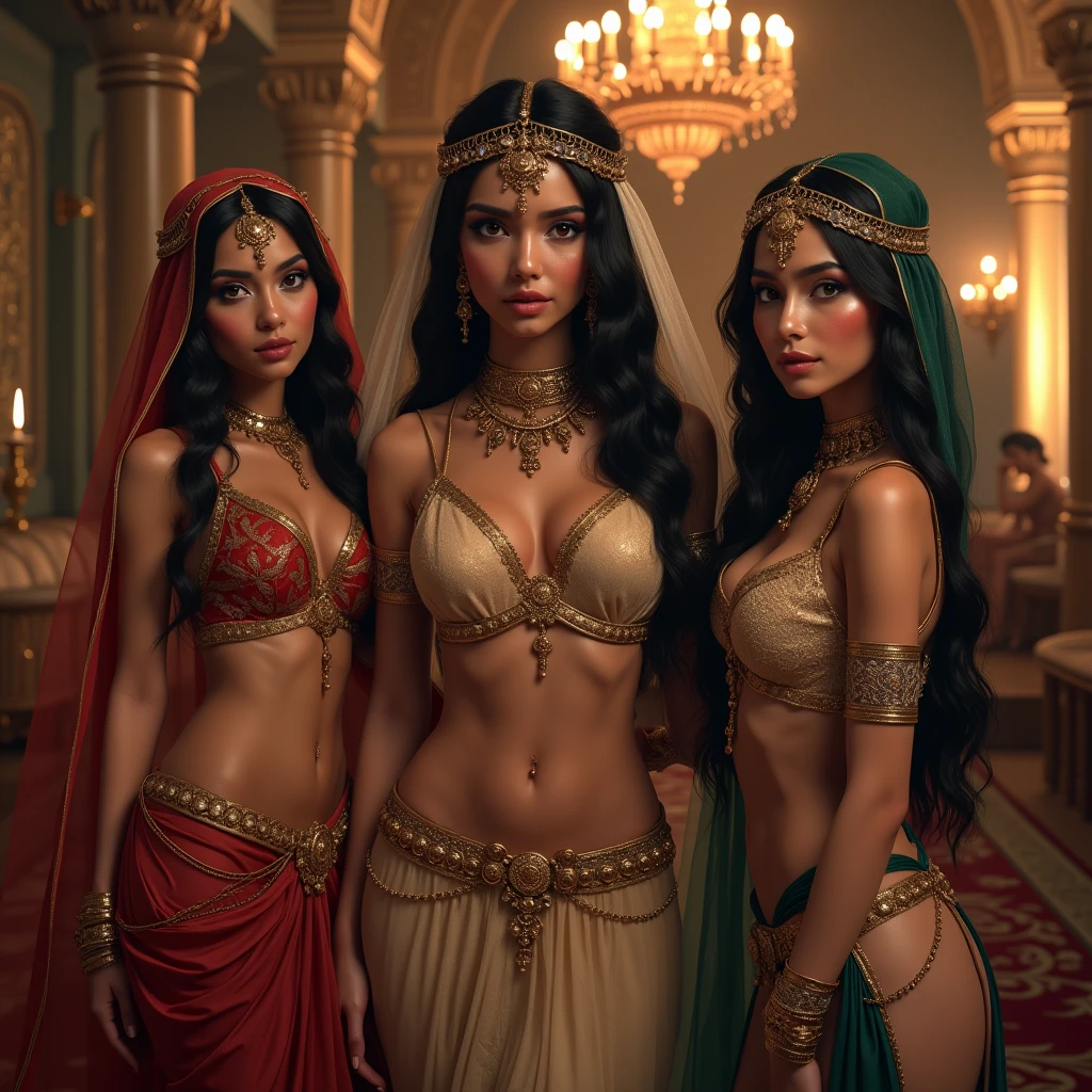 indian three woman 3 devi at sit on and last devi ji was one black colors deviKali maa ...