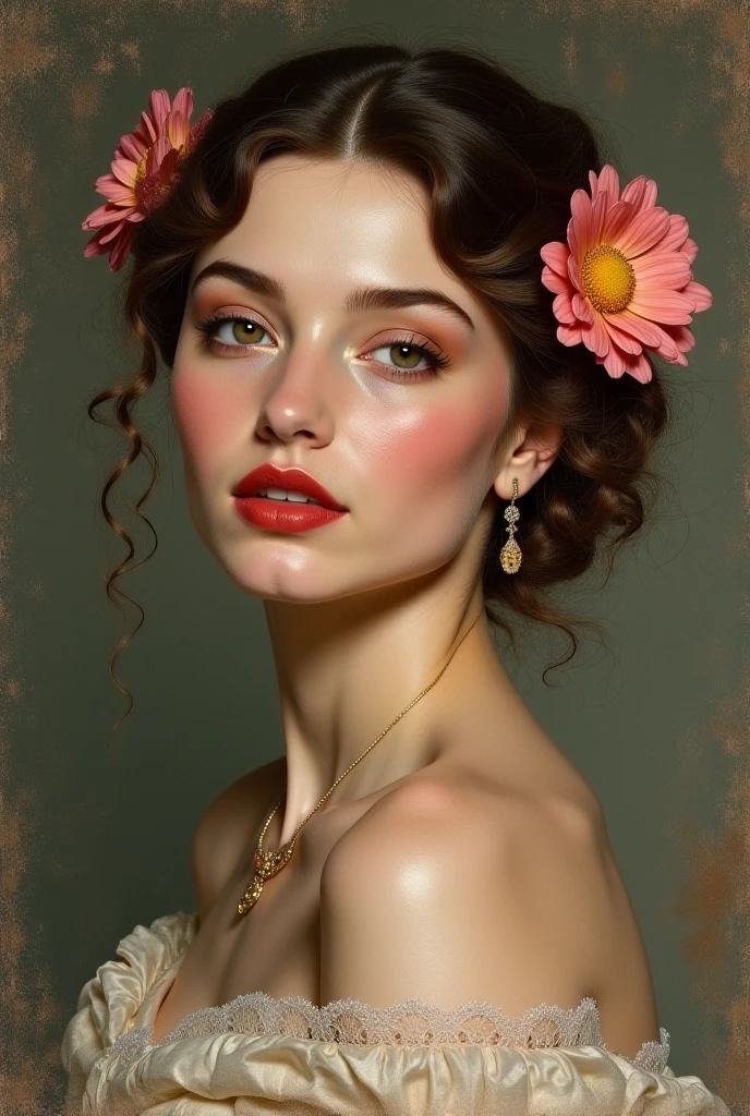 a woman wearing sharee, leaning slightly on the railing of the open balcony and looking outside, open black hair, hair flowing with air, side view, some green small trees