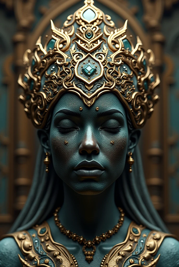Yemanja (Deusa africana), details of waters and moon and stars, peito fartos, corpo perfeito, roupas sexy, energia do caos multicolorida, e, brilhando com uma energia poderosa. Realistic, fotografia realista impressionante, 3D-rendering, octan render, intrinsecamente detalhado, cinemactic, trending on ArtStation, isometric, Centered hipereallistic cover photo, awesome full color, Hand drawn, Escuro, corajoso, muito, Klimt, erte 12k | | | | |, High definition, cinemactic, Neoprene, vencedor do concurso behance, Retrato em destaque no Unsplash, Arte digital estilizada, liso, Ultra High Definition, 8k, Motor Unreal 5, Ultra sharp focus, Obras de arte intrincadas, Agourento, epics, TanvirTamim, trending on ArtStation, por artgerm, h. r. Giger e Beksinski, altamente detalhado, Vibrando