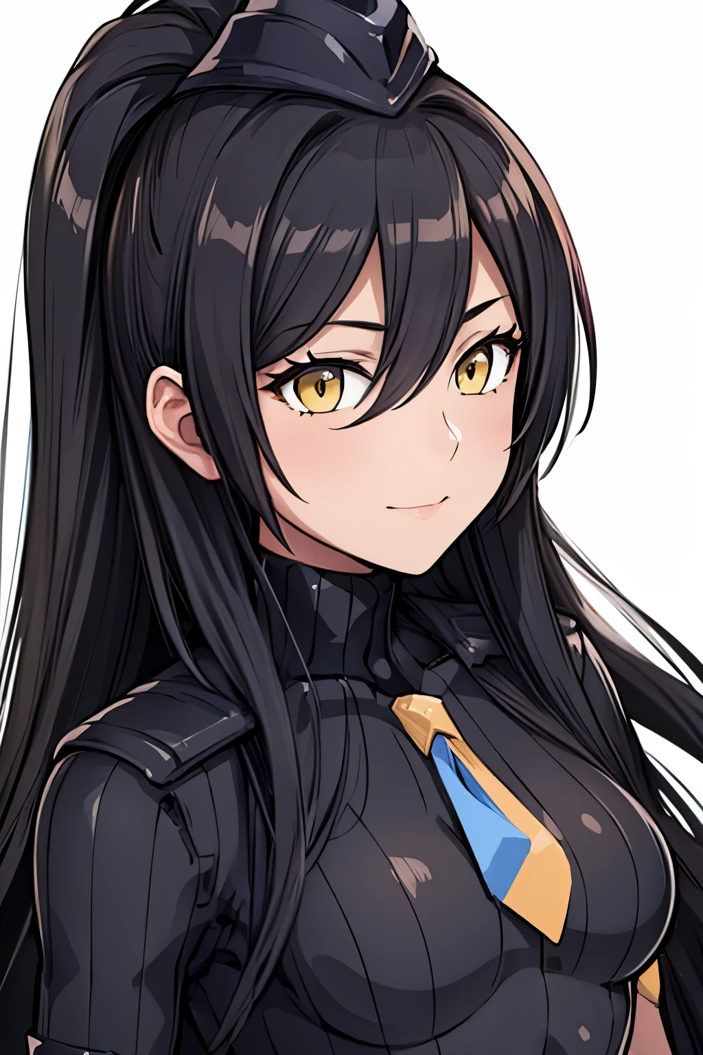masterpiece, highest quality, (highest quality), (best illustrations), (high resolution),8k,face close up,on the bed, {{{masterpiece}}}, {{{best quality}}}, {{Super detailed}}, {{very delicate and beautiful}},smile,black DOLLSUIT,DOLLSUIT,{{{best quality}}}, {{Super detailed}}, masterpiece, highest quality, (highest quality), (best illustrations), 8k,{{{masterpiece}}}, {{{best quality}}}, {{Super detailed}}, {{{best quality}}}, {{Super detailed}}, face close up, sakuya shirase, black hair, hair between eyes, long hair, ponytail, (yellow eyes:1.5)