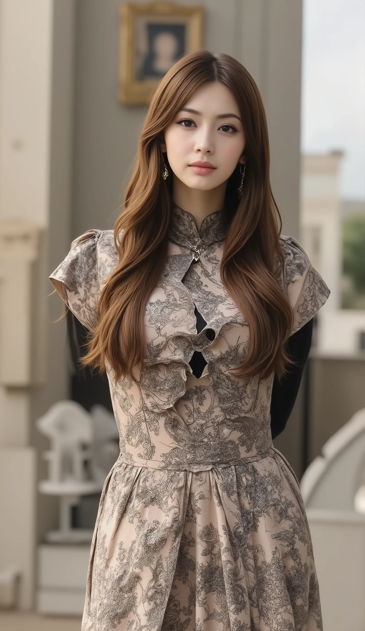 Beautiful Woman, dark haired, white skin