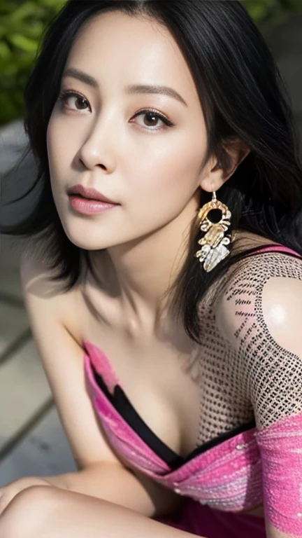 Moisturized skin, (Pink and bright eyes), (Looking down on people), Perfect body,
BREAK,
(Black grass tattoo on body),
BREAK,
(Beautiful navel), (Side slit), (Epaulets), Cape, Crop top, Cloak,
BREAK,
(Super long hair), (Large gold and curved earrings: 1.2),
BREAK,
(Realistic: 1.3), Ultra high resolution, (Dynamic angle: 1.4), (Highly detailed skin: 1.2), (Full body: 1.2), Symmetrical, One shot,
BREAK,
(Japanese city streets: 1.3),
BREAK,
(ONE PIECE), (Kasumi Arimura's face: 1.4), (Boa Hancock: 1.3), ((Large snake)),