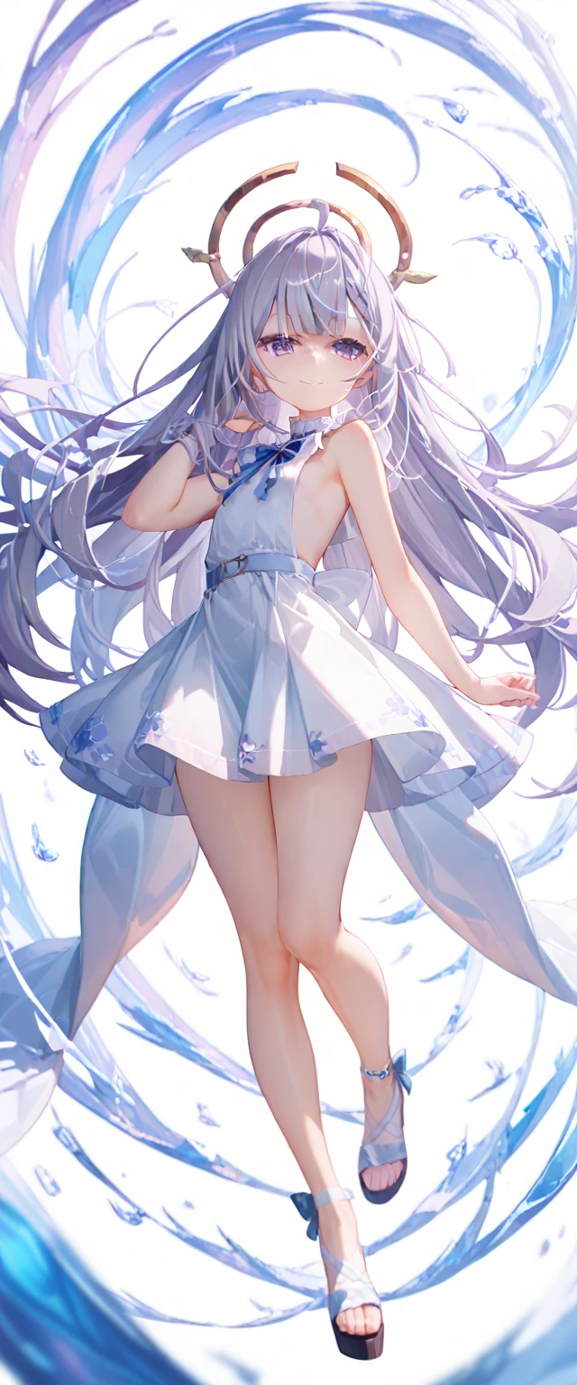 Highest quality 8K resolution,masterpiece, Exquisite detail, Realistic, Realistic, Soft tones,Color Palette, Alone, (20 year old girl:1.6),(Small eyes:1.5), (Long Straight Hair:1.5), Shiny light pink hair,Asymmetrical bangs,No bra, (Sleeveless lift:1.6),(Simple underwear),Beautiful proportions,(Happy face:1.4),Open your mouth,(Shiny white skin),Very beautiful detailed eyes,blue eyes, (Mid-chest), necklace,Earrings,accessories,Cowboy Shot, Are standing, indoor,Detailed clothing,(Embarrassed look),7 lifespan,(low length),Knee socks