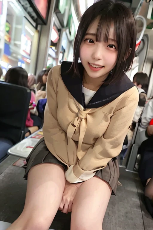 (2Split Photo:1.3)、Magazine Cover:1.3、Japanese,10 years old,Innocent face,Teenage Girl,cute,Primary school students,Private elementary school,uniform,Carrying a small red backpack,Summer clothes,Sitting、front、Cute smile、Laugh with your mouth wide open、((Semen dripping from the mouth:1.2))、Mouth full of semen:1.5、A lot of semen on the tongue、((Cloudy, thick semen))、whole body、Full Body、Semen dripping from the genitals、You can see the nipples、Not wearing a bra