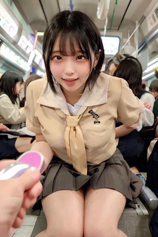 (２Split Photo:1.3)、Magazine Cover:1.3、Japanese,10 years old,Innocent face,Teenage Girl,cute,Primary school students,Private elementary school,uniform,Carrying a small red backpack,Summer clothes,Sitting、front、Cute smile、Laugh with your mouth wide open、((Semen dripping from the mouth:1.2))、Mouth full of semen:1.5、A lot of semen on the tongue、((Cloudy, thick semen))、whole body、Full Body、Semen dripping from the genitals、You can see the nipples、Not wearing a bra
