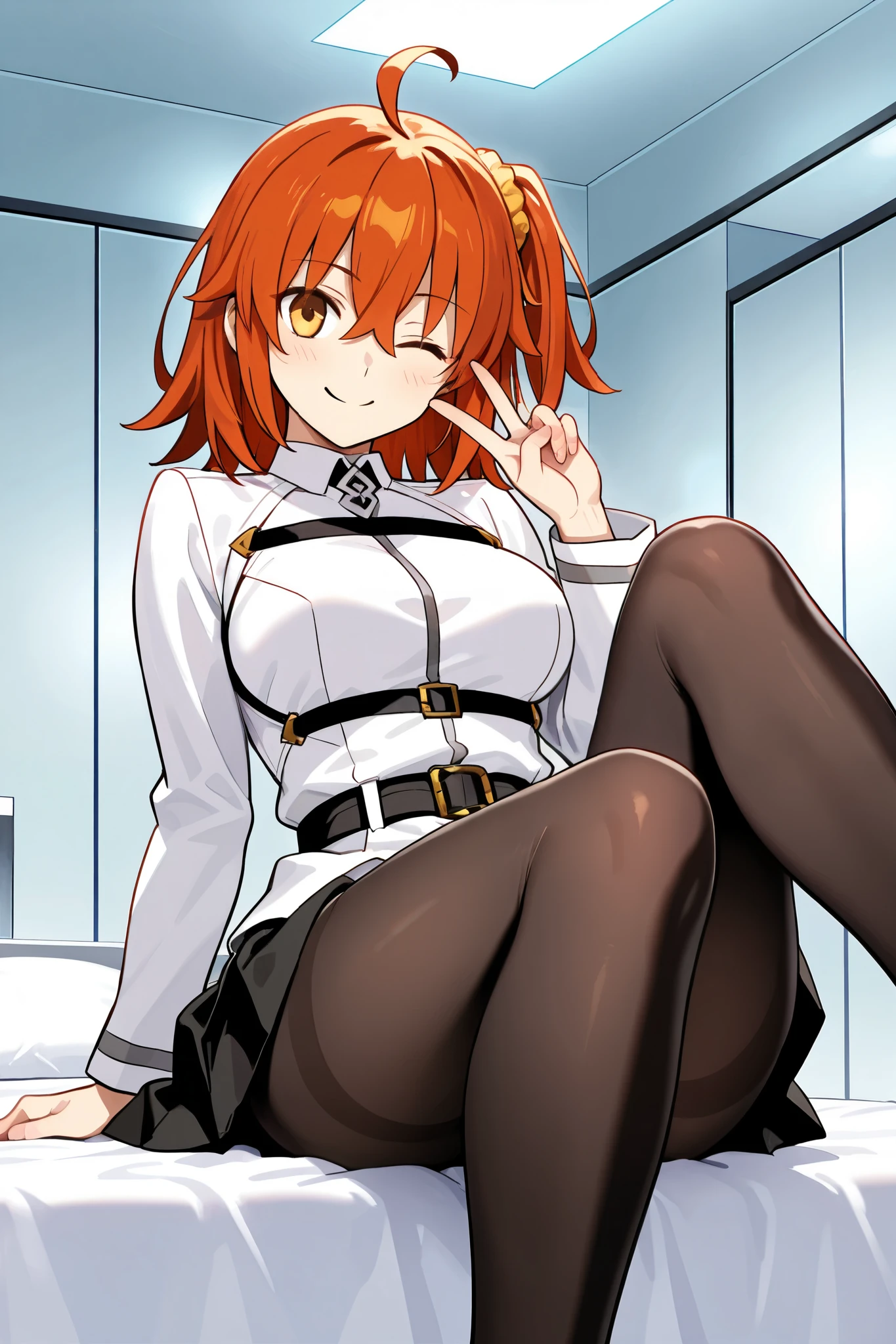 (Best shadow:1.1), Large breasts, Beautiful concept illustration, (Extremely fine and beautiful:1.1), (Perfect details:1.1), Masterpiece, Best quality, (Extremely detailed Cg Unity 8K wallpaper), attractive legs, barefoot, happy, (busty), (perky) (large ass) (bubble butt), AGGA_ST003, human_feet, (purple eyes:1.5, pink poison, messy hair, orange/pink hair, low cut butten up shirt, tight shorts that show off ass, in one piece, pyradef, feet, toes, full body, sexy legs, large thighs, juicy thighs, hair between eyes, on a pirate ship, (fuuko) jacket, open jacket,