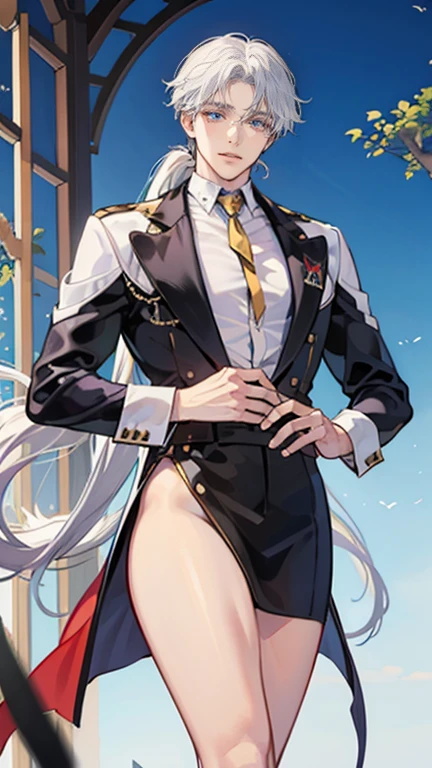 (1woman,Light-haired female dealer,masterpiece,8k,bust,Best quality),Female casino dealer in black suit,((Light long hair,Red highlights,Slightly curly hair,Dark red eyes,Silver red hairpin,Black gorgeous suit,Gold tie,Black tights),Standing in the casino,Perfect face,Perfect eyes,perfect pupils,Oil painting style,Thick coating,Thick lines,16K, Ultra HD, Retina, masterpiece, precise, Anatomically correct, best quality, high quality, Textured Skin