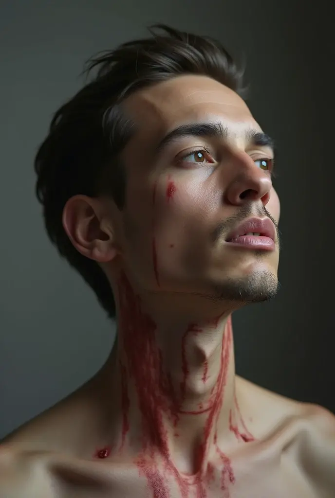 A 25-year-old man blind in one eye(stab scar)his profession is doctor he has a huge scar on his chest from a bear&#39;s claws. he is dark