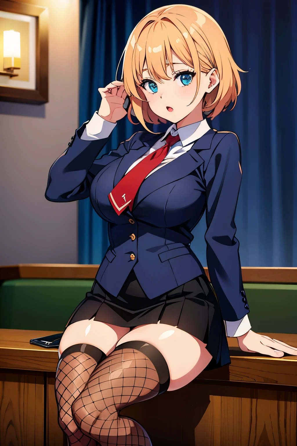 ((masutepiece)), ((Best Quality)), (Ultra-detailed), ((kawaii)), Cute, (lovely), ((Sexy)), ((Extremely detailed)), 4K, (8K), Best Quality, (Beautiful), Illustration, Anime style, (bold lines:1.2), Gradation, Cowboy Shot, Cute little girl s, 1girl in, (Solo:1.2), //, Sitting, Spread legs, //, Uniform-based design with blouse emphasizing cleavage, And the design of short skirts, //, Large breasts, Slender legs, Chest falls aside, Perfect eyes, Perfect iris, //, (Half closed eyes:1.4), (Sex Expressions:1.2), fascinated expression, (Cool:1.2), (blush:1.2), //, Short Bob Hairstyles, Bright pink hair color, (Beautiful eyes) //, A hidden corner of an old school library,High School Girl Raped by Rapist ((Forced Motherhood)) Rape Strengthens Maternal Instincts and Motherhood