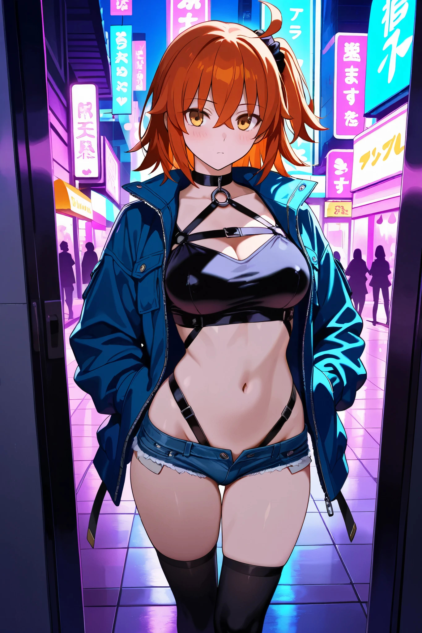 masterpiece, highest quality, 1 girl, looking at the viewer, blue eyes, closed mouth, (Urgent 1:0.7) ,redhead、(masterpiece),(highest quality:1.0), (ultra high resolution:1.0), Detail view, 8K, anime, masterpiece、provocative look wavy hair very big breasts Fair skin very fine eyes show off your chest、,揺れる胸 太もも上部 apstyle3 apstylemasterpiecehighest qualityの詳細な目,Half-body photo of a cute and attractive woman in a stylish cafe with many windows ::3 trends, Modern shape - tight-fitting clothes that highlight her perfect body 、ISO100 ::3 glamor shot, Awards - winning photos, sharp focus, dynamic lighting ::1,A torn body suit grazes my chest, crush and transform、Beautiful shining nipples、embarrassed look、face turns red