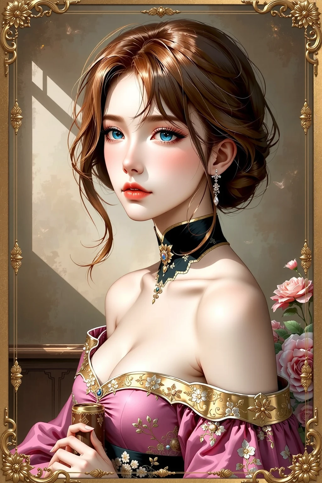 (best quality,highres,ultra-detailed),woman in sexy dress,gr3ysh33r,luxurious fabric,flowing gown,vibrant colors,soft lighting,romantic atmosphere,fashion portrait,beautiful model,confident pose,bold makeup,sensual expression,classic elegance,detailed accessories,high fashion style,professionally styled hair,alluring gaze,powerful presence,photorealistic,stylish composition,striking contrast,artistic lighting,elegant backdrop,impeccable details,fashionista,graceful silhouette,sophisticated charm,exquisite craftsmanship,desirable allure,fashion icon,red carpet glamour,impressive fashion statement,intense beauty,mesmerizing beauty,unforgettable image,world-class fashion photography,ethereal beauty.