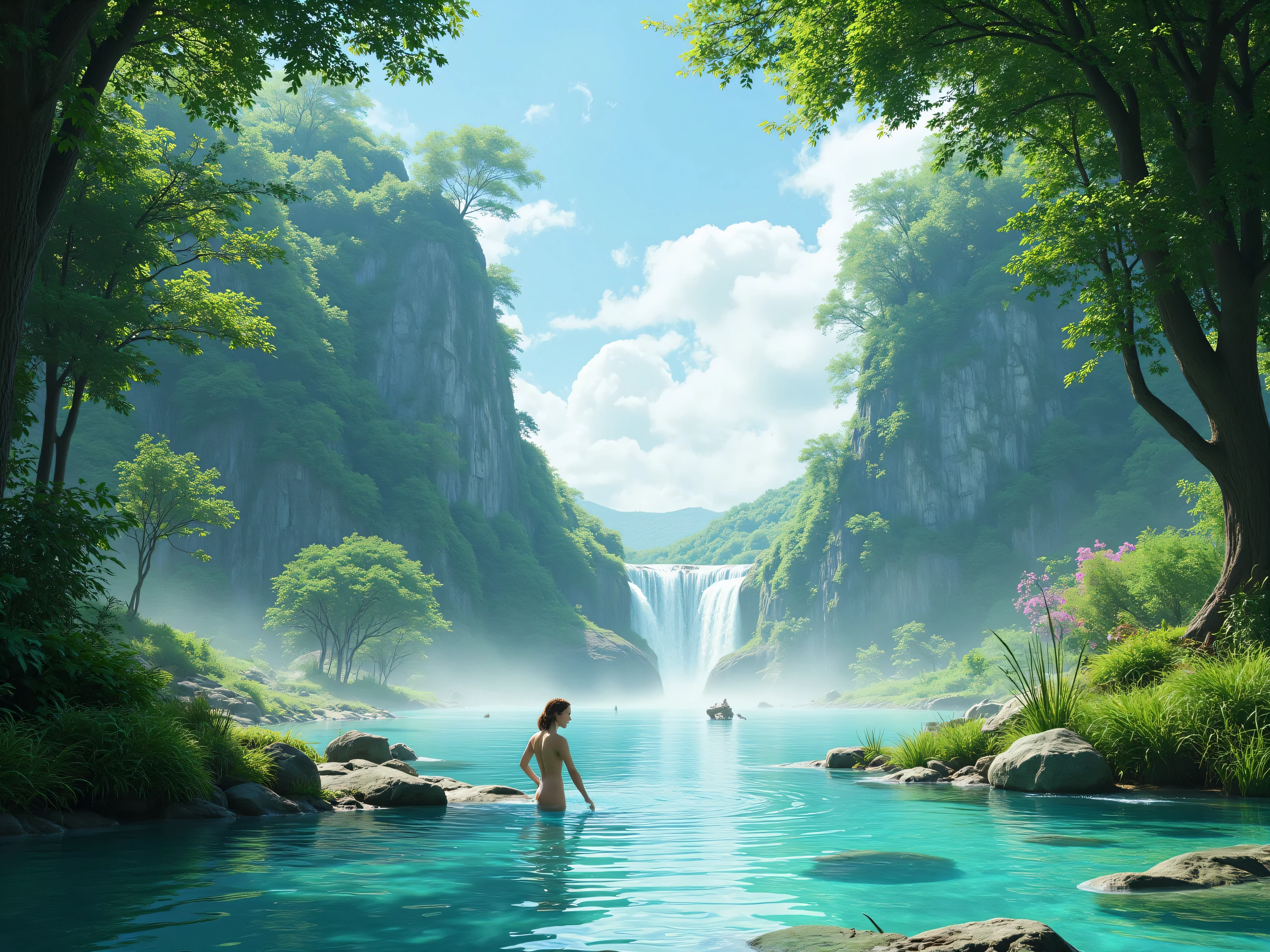 Deep nature, clean, free, saving 
