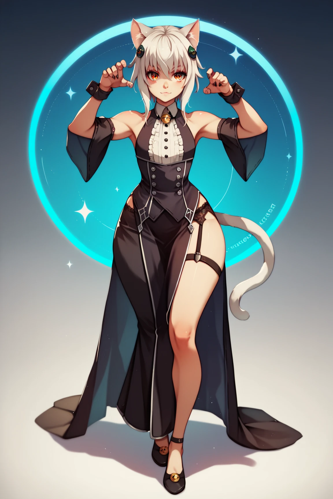 a pixel cat girl is standing with it's eyes open and smiling at the camera with an octopus like tail on her body, on a wall chained in a stone prison pretty ragged anime characters together over one another over the top of them a hard light blushing lewd face while wearing very tight boots micro leaf bikini, standing an animated figure with white skinny body a bread and a goey goop behind her is speech bubble