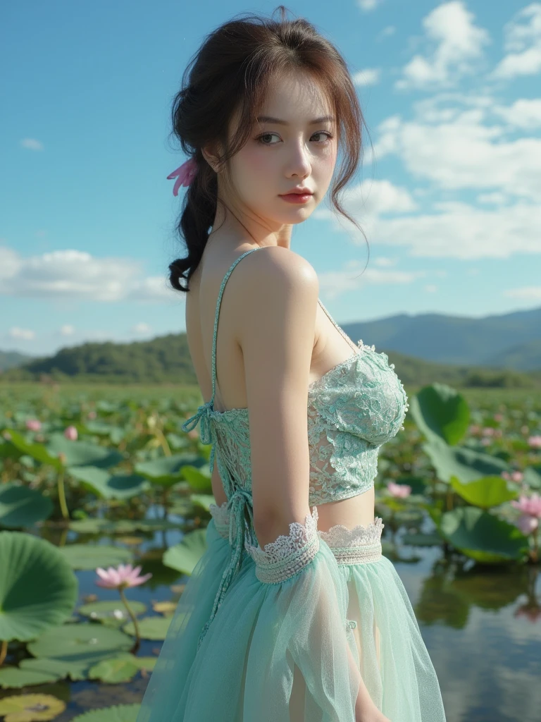 Game Art,Best image quality,Maximum resolution,8K,(A bust photo),(portrait),(Head close-up),(Rule of Thirds),Unreal Engine 5 rendering works,20 year old girl,((Queen)),The eyes are very detailed,(Large Breasts),Elegant and noble,light,Ray Tracing,Game CG,((3D Unreal Engine)),OC rendering reflection mode,4K,Ultra-clear,Sensual,Translucent lace,Fair and plump figure,Pretty Face,Glossy Gel Coat,身着华贵礼服的Queen,Crystal Gem Crown,Necklace jewelry,blue eyes,Gorgeous and intricate tattoo designs,Ultra-clear portrait,Sexy thick lips(Red lipstick),Gorgeous clothing,Diamond Gold,Luxury Costume Jewelry,Diamonds of the Universe,breasts symmetrical,