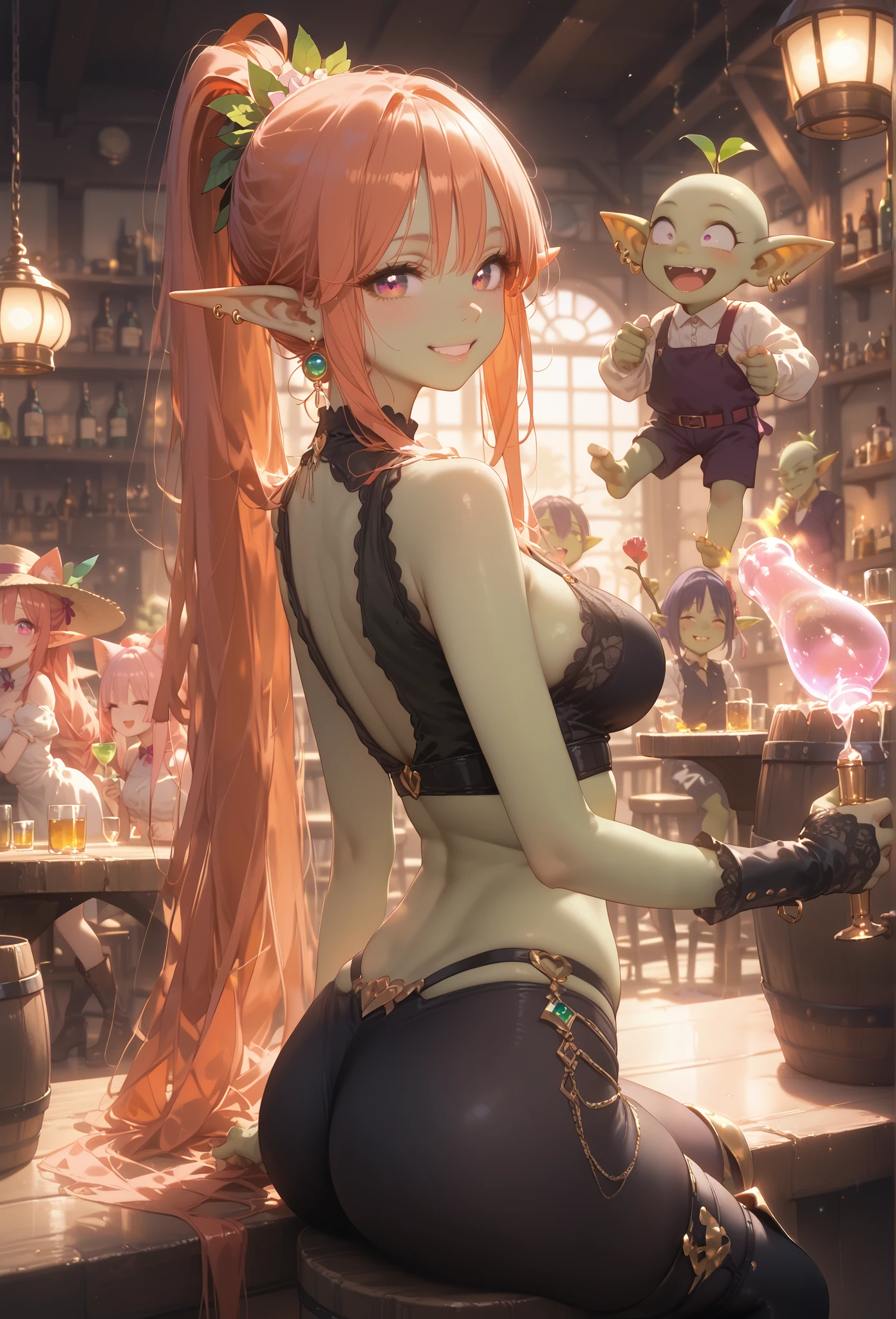 (masutepiece, High resolution, Photorealsitic:1.4), (Elf working in a tavern wearing maid clothes that emphasize breasts often seen in sensual and statue-like figure games:1.3), (Shortwear, tight-fitting clothes、Walk towards the river:1.2), (purple color hair:1.2), (Rosy cheeks blush with a hint of shy:1.2), (I work in an elven pub:1.2), (A stylish pub inspired by medieval Europe:1.1), (Stylish neon lights in the store:1.1), (Canon EOS R5 mirrorless camera:1.2), (Paired with Canon RF 24-70mm f/2.8 L IS USM Lens。:1.2), (Capture the realism of the moment:1.2), (Celebrate the magical charm of meeting the forest:1.2), (Captivating photos that bring fantasy to life:1.1), Cinematic, ultra-detailliert, Insane details, Beautifully color graded, Unreal Engine, degrees of freedom, Hyper-Resolution, Megapixel, cinematic lightening, Anti-aliasing, FKAA, TXAA, nffsw, SSAO, post processed, Post Production, Tone Mapping, ....CGI, VFX, tokusatsu, insanely detailed and intricat, Hyper maximalist, Hyper realistic, Volumetric, Photorealistic, ultra photoreal, Ultra-detailed, Intricate details, 8K, super detailed, fulcolor, Volumetric lightning, nffsw, Realistic, Unreal Engine, 16 K, Sharp Focus, Octane render --v testp