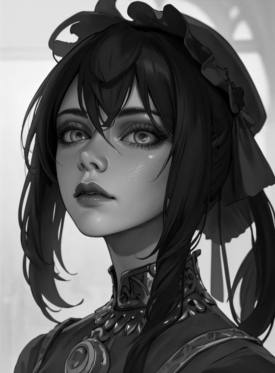 (A Girl), (Masterpiece, Best Quality, High Resolution: 1.4), Detailed, Intricate Details, 4K, Color Splash, Line Art, Art, Fibonacci, Amazing Facial Details