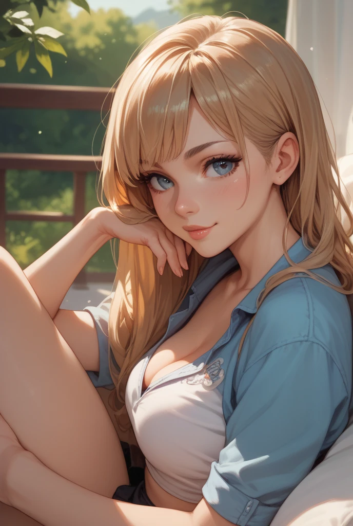 (((1 person:2.0))),(((Cowgirl Costume))),(((Denim mini skirt))),(((Wear a western hat))),(((wear a leather belt))),(((Tight short sleeves, Plaid, Front tie shirt.))),((Wearing a watch))),(((Super short boots))),(((Showing cleavage))),(((Exposed thin inner thighs))),(((Small breasts:1.5))),(((Bare arms))),(((Her hair is blonde))),((Blushed face:1.6)), Beautiful detailed girl, Very detailed目と顔, Detailed and beautiful eyes, Very detailed, High resolution, highest quality, masterpiece, Very detailed, 8k wallpaper, wonderful, finely, highest quality, The light shines on your face,,(Night Bar),Beautiful Eyes,Being drunk,Above the knee shot,Are standing