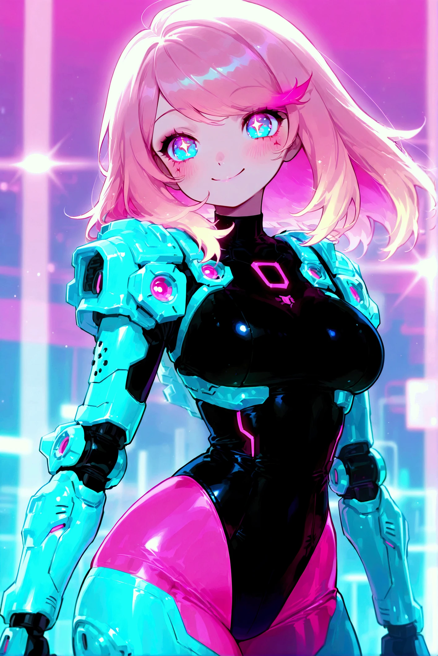 1girl, solo, kittenfuturism candypunk style, cowboy shot, best quality, masterpiece <lora:add_detail:0.5> <lora:hairdetailer:0.5>