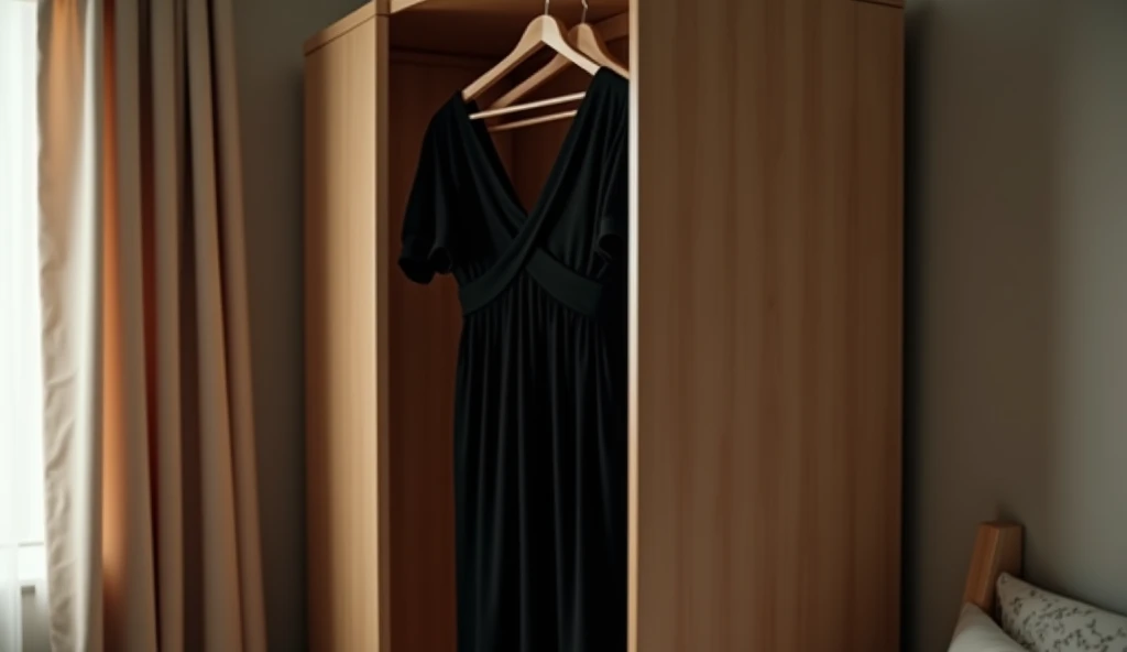 (school blouse), (invisible:1.7, no humans:1.7, headless:1.7, handless, faceless:1.7), (cute big breasts:1.7), (close-up shot of breasts), (hanger clothes in a closet swells as if an invisible girl is wearing it:2), (clothes raise their sleeve on its own as if worn by invisible girls:2), (8k, RAW photo, best quality, masterpiece:1.2), (realistic, photo-realistic:1.37), photon mapping, radiosity, ((Hasselblad photography)), physically-based rendering, (science fiction)