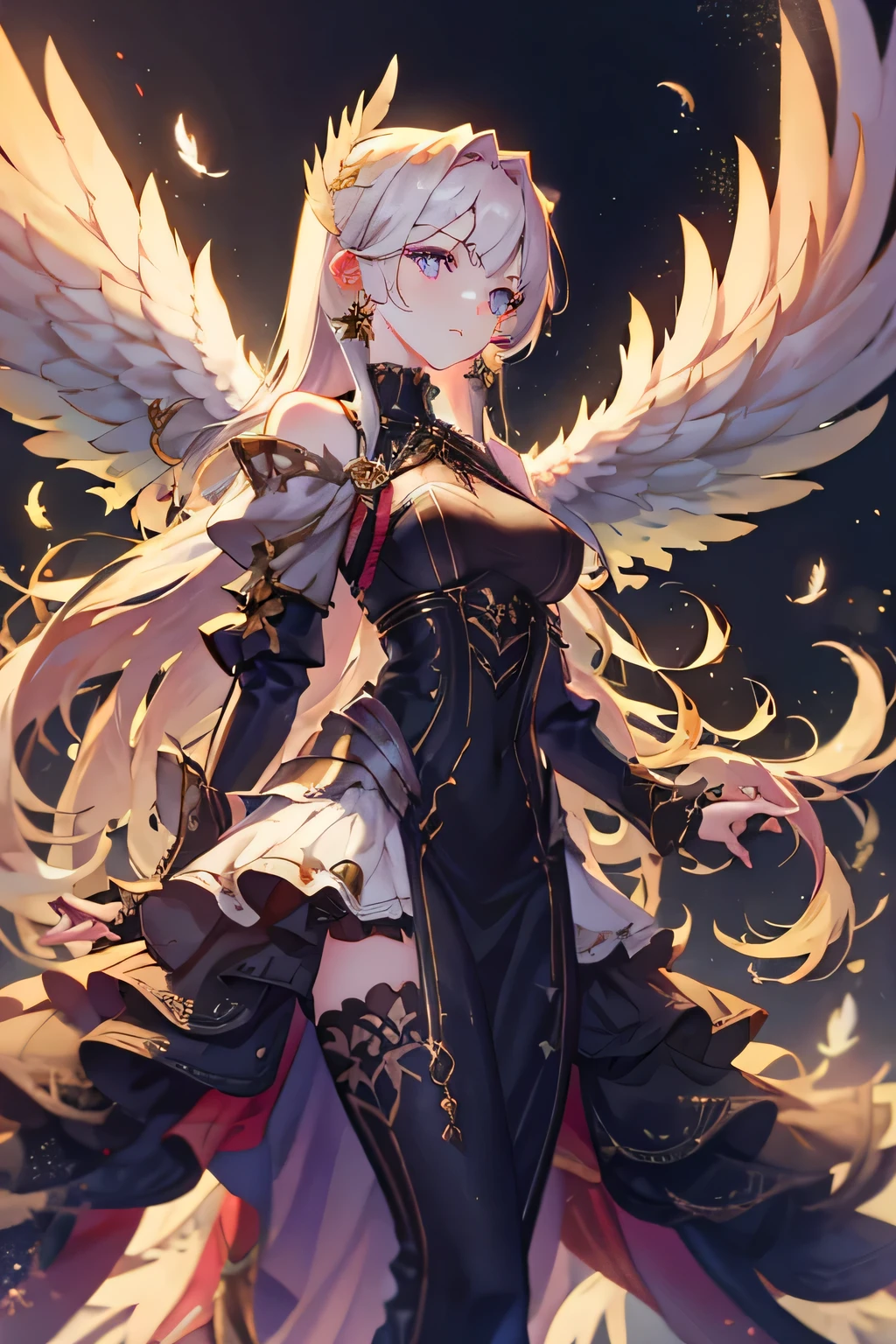 Angelic mythical lion with outstretched arms with shining intricate transparent wings、Symmetrical ultra-detailed textures、pearl filigree、concept art、artstation、alice x。open、andreas&#39; lie、perfect composition、masterpiece、Glittering professional photoacro、Natural light、Canon lens、Fantastic sharp focus shot with 64 megapixel digital SLR、surreal、Splash Art、concept art、mid shot、intricately detailed、depth of color、dramatic、 2/3 facial angles、side light、colorful background