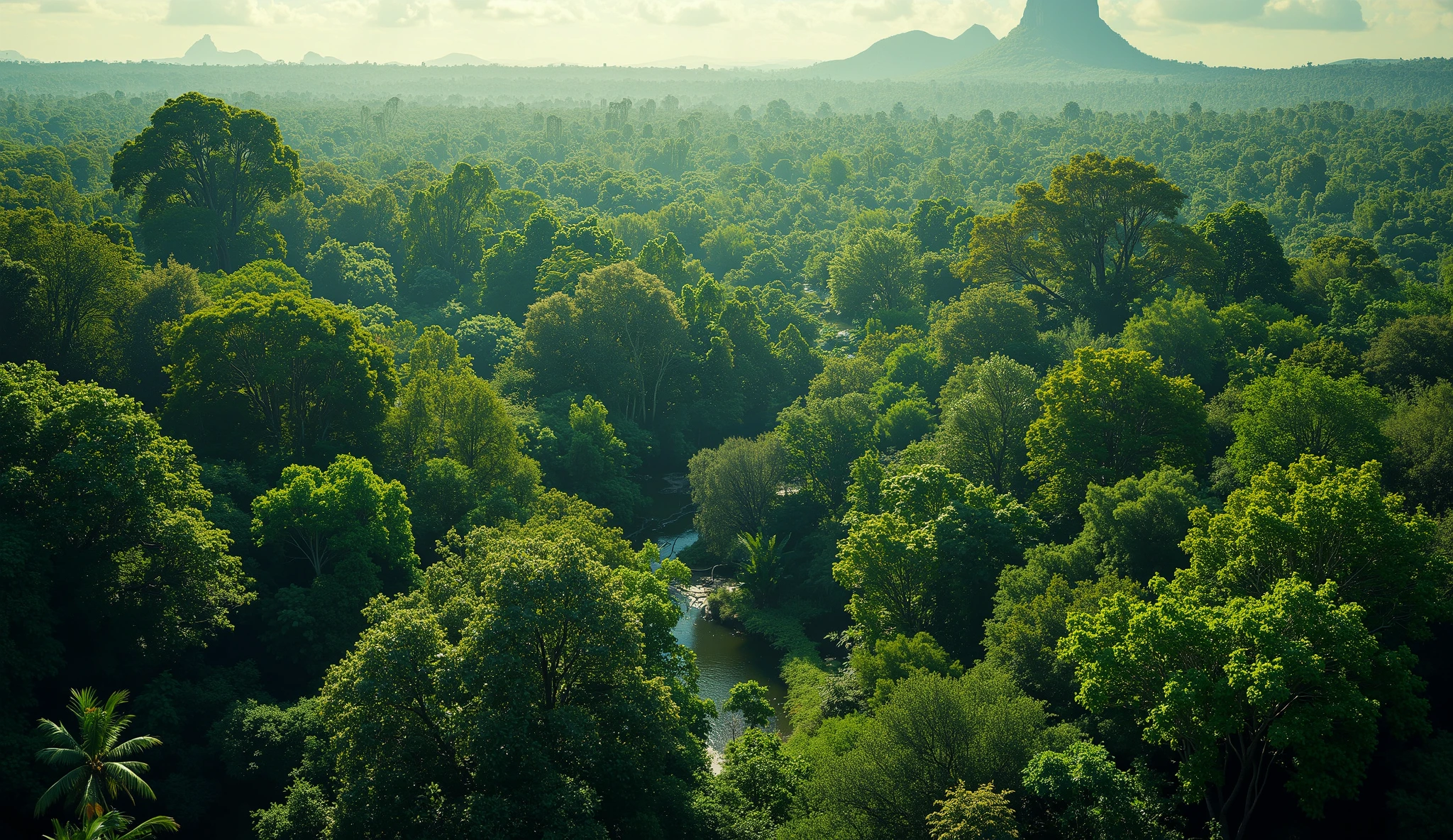 jungle view from above