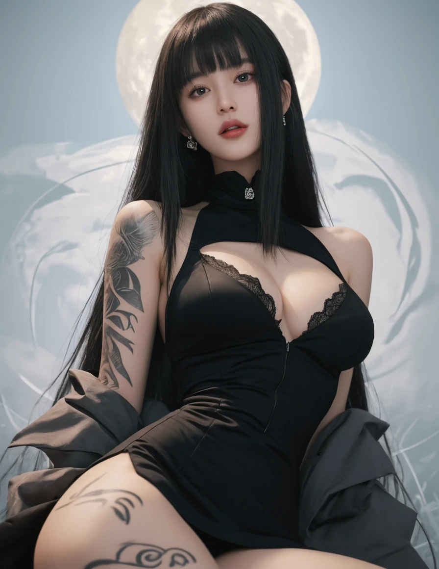 a close up of a woman with long black hair using a chokehold, cruel korean goth girl, 18-years old, pale goth beauty, dilraba dilmurat, 1 7 - - old goth girl, korean, 1 8 I, 2 2 years old, goth girl aesthetic, xision wu, 2 4 years old female model, 1 6 years old