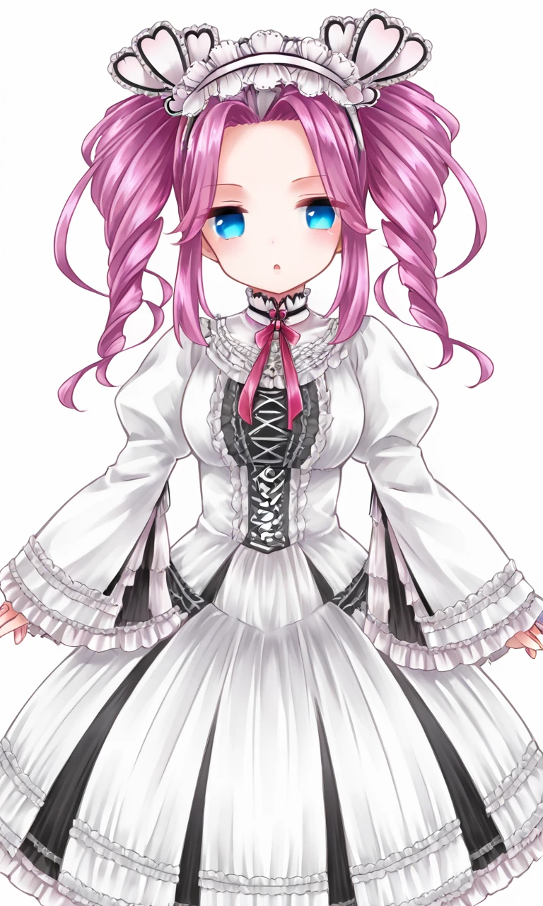 A close up of a cartoon girl in a dress with a bow - SeaArt AI
