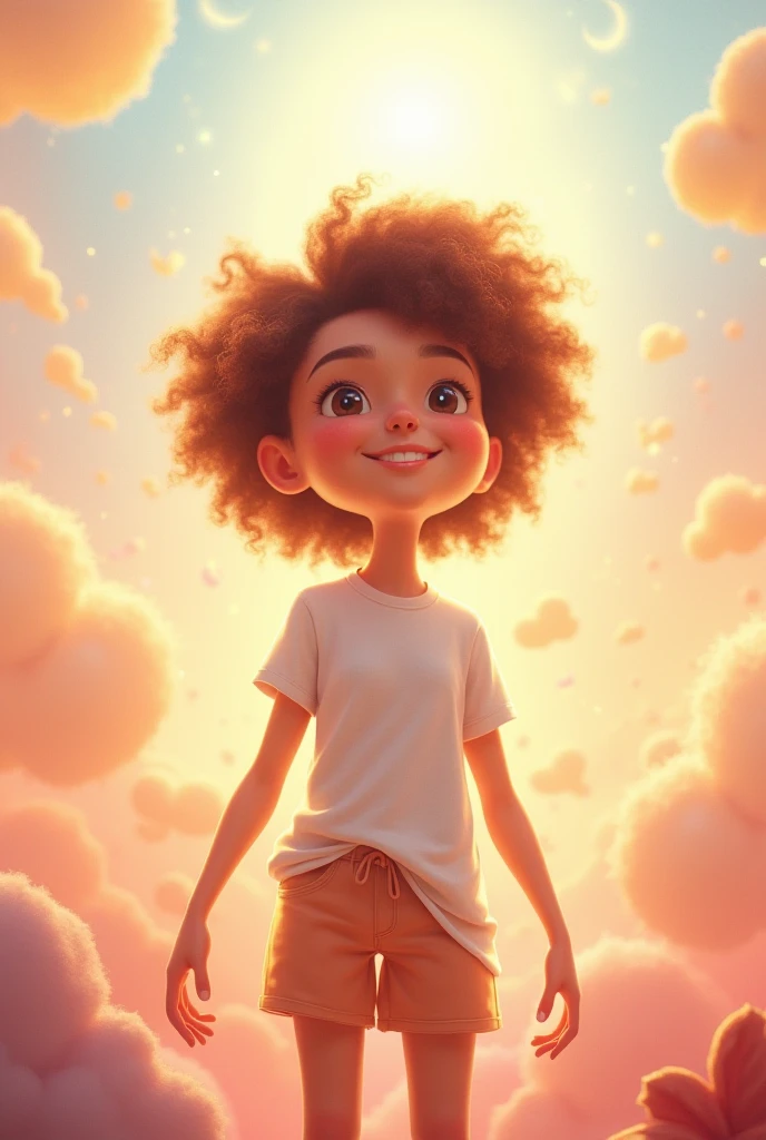 ((3D, best quality: 1.3)), ultra-detailed, SK, ((((solo))), full body, (close-up of a 5-year-old baby ((afro-futuristic)): 1;15), casual wearing, current fashion, black t-shirt short, (((white shoes)))), (short kanekalon hair; 1.15), (well-defined symmetrical face, screaming expression: 1.12), autumn, floas in the wind, warm and soft dark luminosity, motion blur, magnificent blue sky,