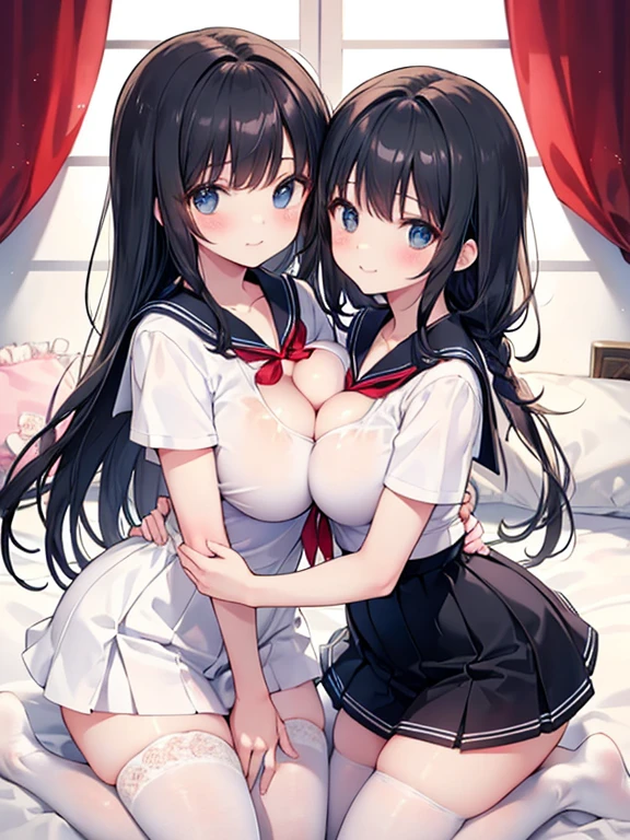 Rikka, A-line skirt,sexy girl,bed room ,on the bed,Beautiful slender legs,Big breasts,porn,bikini