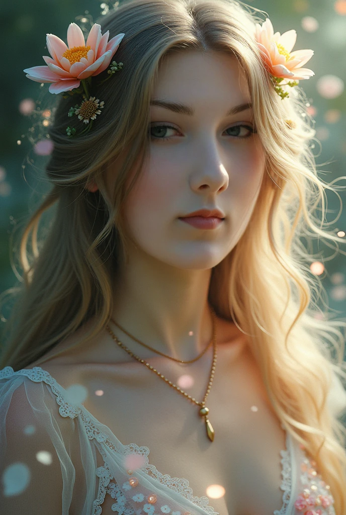 (8K, Best quality, main part: 1.2), (Best quality: 1.0), (ultra high resolution: 1.0), watercolor, beautiful woman, (smart students,blue pupils),shoulders, headband, Ines Cecil, bust portrait, very bright design, pastel shades, Spring mood, grumpy green, Style of Alexey Savlasov: Rugged style, Ivan Shishkin, Ilya Repin, (map retouching: 1.2), 2D, (oil painting: 1.2) very detailed
