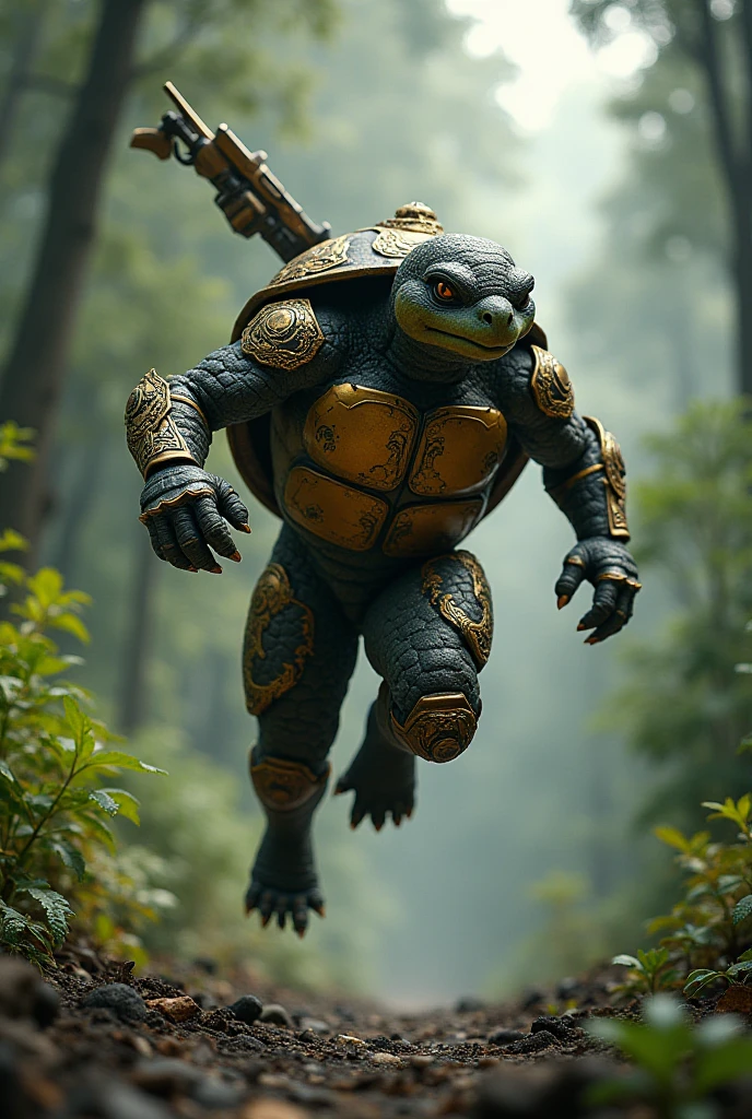 Realistic Turtle Warrior