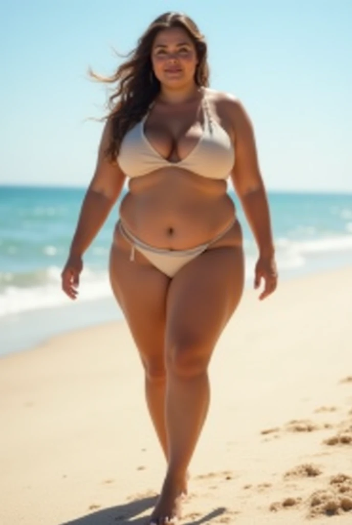 Fat dog woman bikini