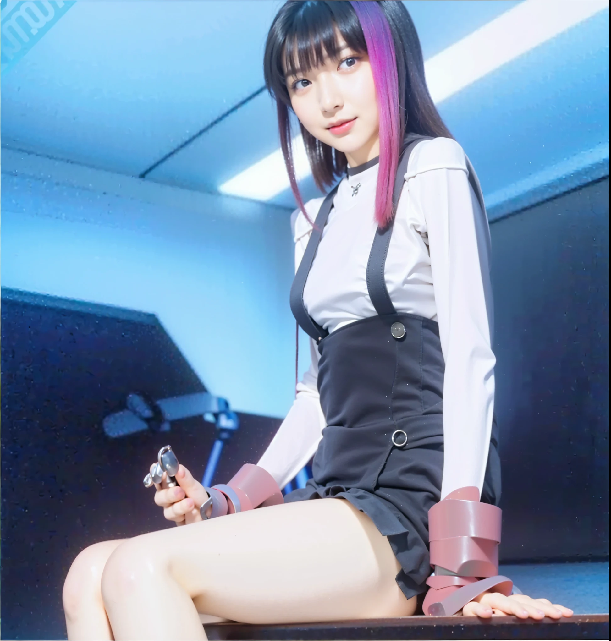 (Completely live action:1.37), (Amazingly realistic textures:1.37), (masterpiece, best quality:1.2), (8k uhd, 16k, 32k, ultra high res), amazingly realistic skin, amazingly realistic photo, superrealism, (photorealistic:1.37), (RAW photo), ultimately realistic, (ultimately realistic all details), (ultimately realistic all textures), super realistic lighting, super realistic shadow, (japanese girl:1.5), (realistic idol face), smiling, happy, super realistic face, ultimately realistic skin, ultimately realistic eyes, (mascara:1.35)ultimately realistic background, ultimately realistic detail up, (kkw-ph1:1.25), (Canon EOS R6, 85mm, 1/200s, f/5.6, ISO 1600), (tattoo), (mechanical armor:1.37), (blue eyes:1.2), (silver hair:1.3),