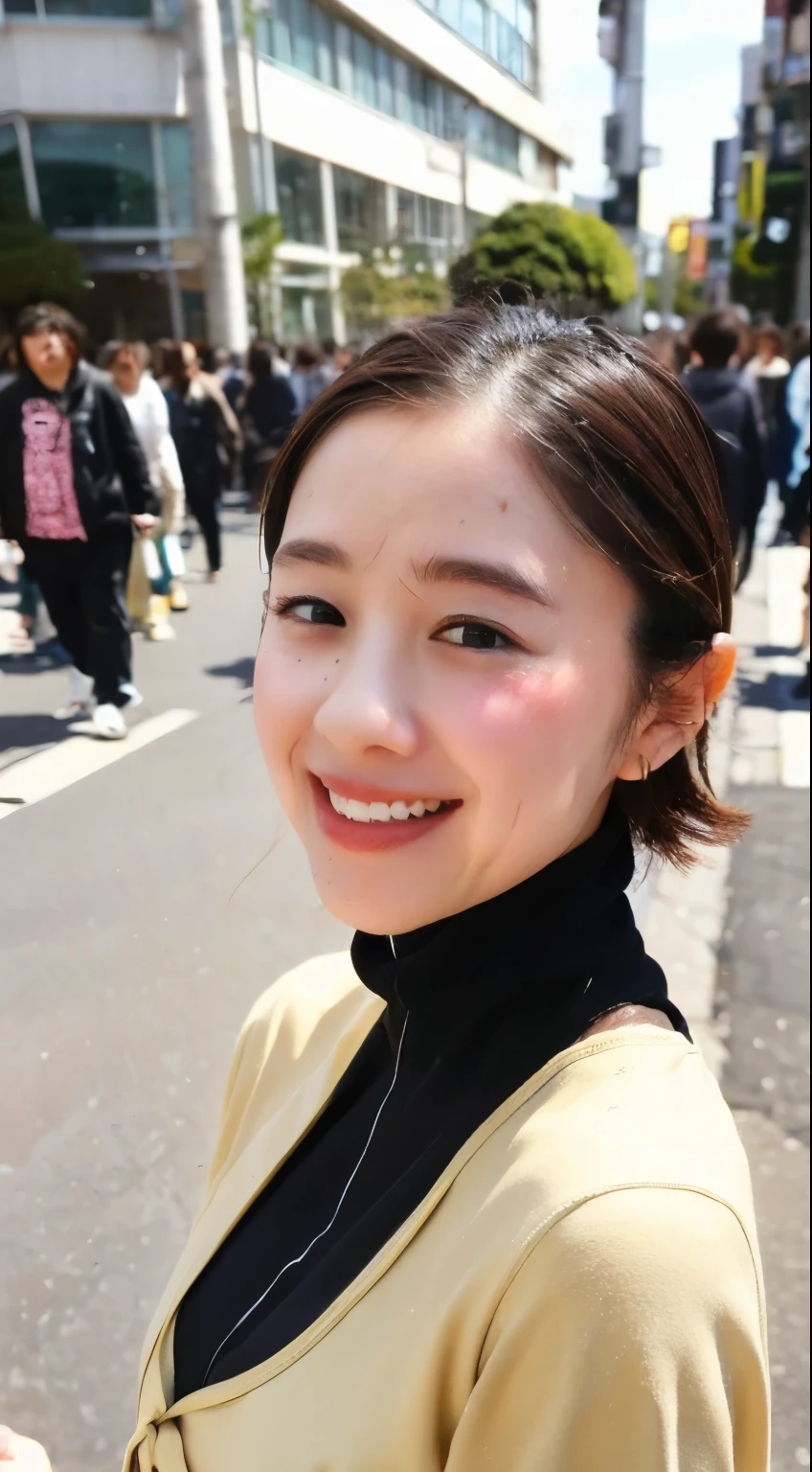is too big for , Walking through the streets of Shibuya, Age 15, wonderful, : (sweaty: 1.4), saggy breasts , Soft , sweat, short hair, turtleneck, Masturbating,