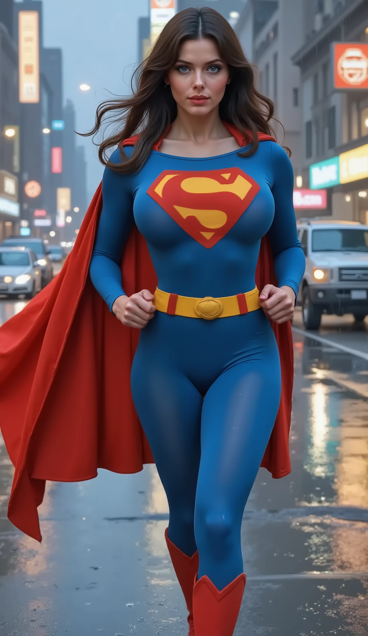 super old  Paula Patton 2000s Supergirl 1984s movie; saving the world; posição de levantar vôo; braços esticados para cima; floating towards the sky; HD. Photograph, ((realism)), extremely high quality RAW photograph, ultra detailed photograph, sharp focus, high resolution, (detailed skin:1,3),high quality, film grain, Fujifilm XT3,Highly Detailed, movie, (Cinematic Photo:1.3) of (Realistic:1.3)