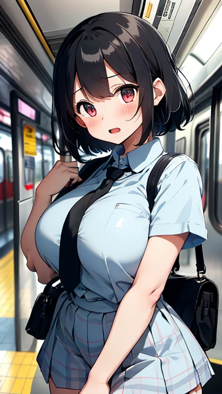 pieces fly,masterpiece,highest quality,Super detailed,High resolution,High resolution,8K portrait,Unity 8k壁紙のHigh resolutionCG,unity 8k wallpaper,cute type little:1.5,:1.5,Highly detailed CG unity 8k wallpaper,realistic,real person,cute type little, portrait photography,shiny skin,High resolution,(16 years old:1.2),(1 girl),beautiful clear eyes,very detailed explanation,delicate face,nice lips,slender body,small ,same,thin waist,thin feet,(on the train:1.6),cute type,perfect face,seriously,(blush:1.5),(brown hair bob:1.3),((there are many people nearby:1.3)),small ,same,(school uniform:1.2((clothing lift:1.5)((I have )detailed explanation,,を表示,spread,feet,spread,(((内で:1.5)))