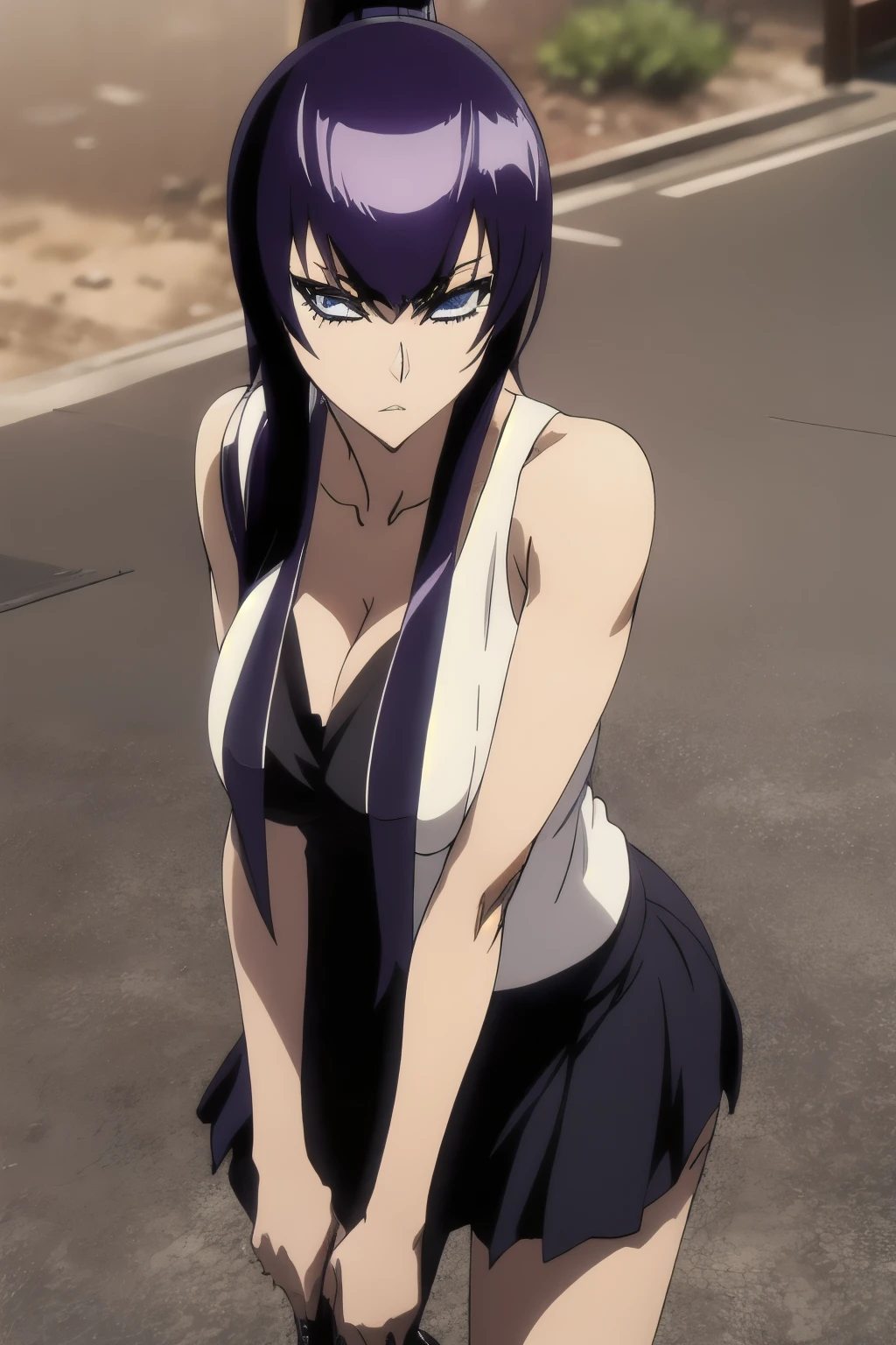 COLLAR,LEASH,naked,animal,ears,purple hair,purple ears,tied up,restricted,bound,bondage,rope,gag,ball gag