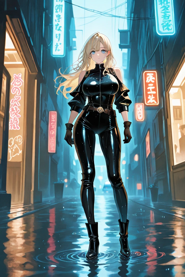 <lora:ino yamanaka epoch5:1> yamanaka ino, wet, latex, night, rain, storm,