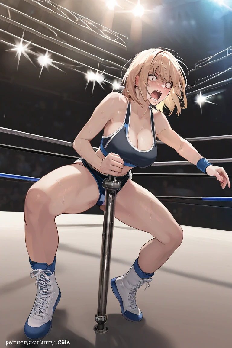 score_9, score_8_up, score_7_up, score_6_up, score_5_up, score_4_up, (masterpiece, best quality),1 girl, (((Fujiko Mine))), shiny skin, 25 yr old female, Dark brown hair, curly hair, nsfw, Completely naked, Bukkake, Leg spread, Both hands are suspended from the ceiling, Both knees are lifted from the ceiling, The whole body is tied up with rope, Inserting a dildo into the vagina, Climax, Squirting, pubic hair, girl trembling with sexual climax, on stage, straight-on, crowd