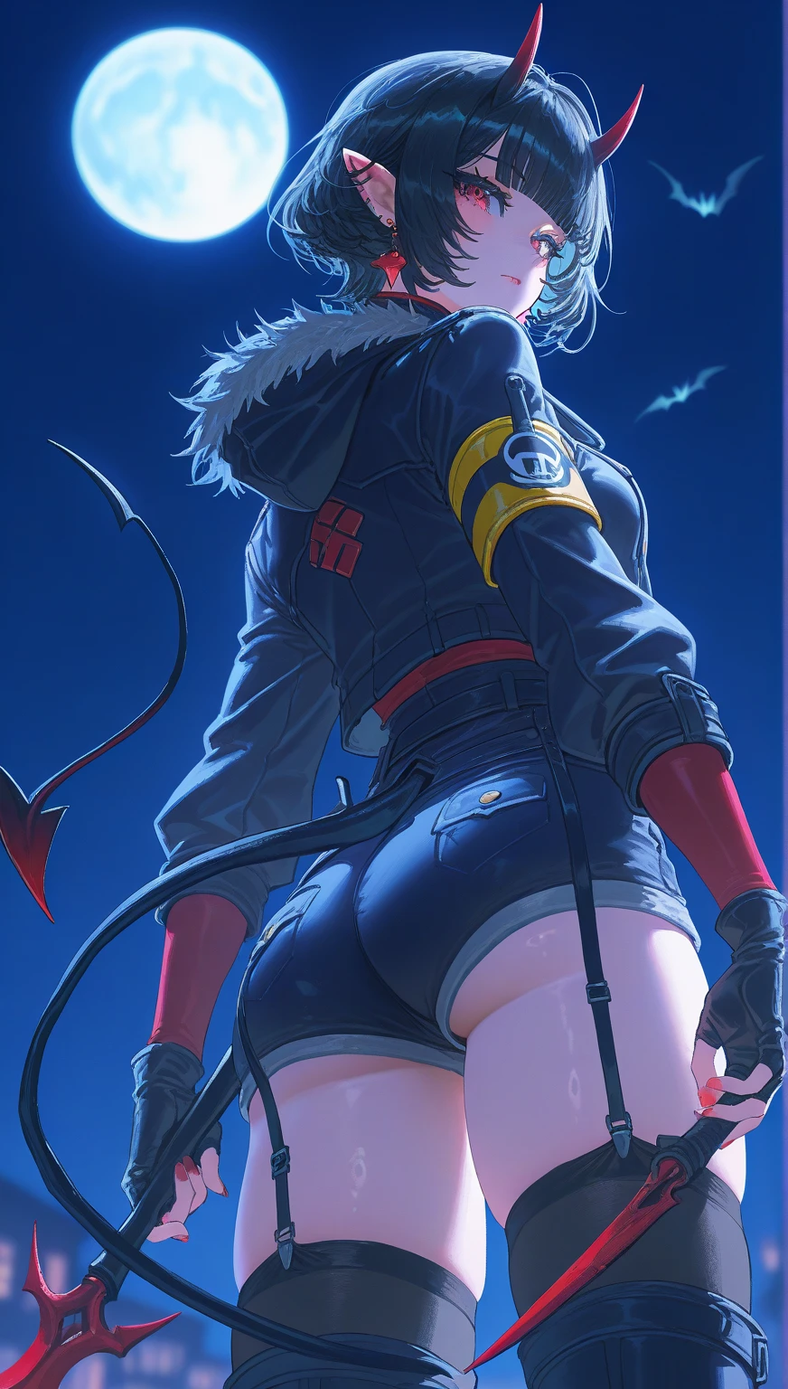 (Imagem conceitual do personagem:1.3), uma mulher madura com longos cabelos pretos e uma roupa branca, (em um lugar rochoso no deserto:1.2), (standing on an illuminated magic circle drawn on the floor:1.2, under the starry sky:1.3, sentado ao estilo indiano:0.0, Posando de ioga:0.0, com pernas abertas e joelho levantado:0.0, com pernas cruzadas:1.5, crack and open your arms:1.3, in Arabic ancient ruins:1.3), (Holding the bible:1.2), Arabic, (Post-apocalyptic:0.2), dos arknights, obras de arte no estilo de guweiz, corpoesbiano, detalhes finos. linha de frente das meninas, cute anime illustration, from linha de frente das meninas, por Yang J, splendid, 28 anos de idade, (milf:1.3), (Sozinho:1.5), (sfw:1.25), (flacidez do peito, seios de fuga, grande , cintura fina, grande ass:1.2), Criado sexy, (dark mahogany medium short hair, Updo, cabelo sobre um olho, asymmetrical hair, Cabelo Carly, low tied braids),(muslim, White scarves, faixas de cabelo, head today, Turban), (ultra high resolution, Foto RAW 8k, foto realista, contorno fino:1.3, foco claro), melhor qualidade, cinematic lighting, textile shading, fundo desfocado, Profundidade de campo, bokeh, (pupilas brilhantes, lindos olhos bem detalhados com destaque:1.3, rosto altamente detalhado), red lip, belas skins realistas:1.1, olhando para os espectadores:1.3, (dynamic angle:1.3, vista frontal:1.1, foco apertado:1.3, De baixo:1.2), (dynamic pose:1.5, Posando Sexy:1.2, inclinando-se para frente), ((abra sua boca:1.3)), (Sorriso Sedutor:1.2), Imagem centralizada, (vestindo jaqueta longa branca e roupas, vestindo vestes brancas:1.3, ((peito nu:1.37)), enfeites de platina, enrolando roupas brancas na cintura, botas longas de couro marrom escuro:1.3, translucent lace pantyhose), (((anatomia correta:1.5, anatomia perfeita:1.37))), ((ar livre:1.2, em uma noite:1.3)), grandes seios.