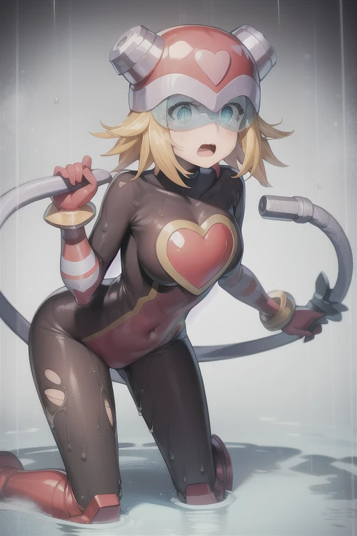 master part, best qualityer, high resolution , Sara Miller ,12 year old , 1 girl, (Cammy branco ) , hair blonde ,smug smile , red beret, (red headwear:1.3), blue colored eyes, scar on cheek, green leotard, Flat Breast , sleeveless, red mitts, mitts , standing, , moon background