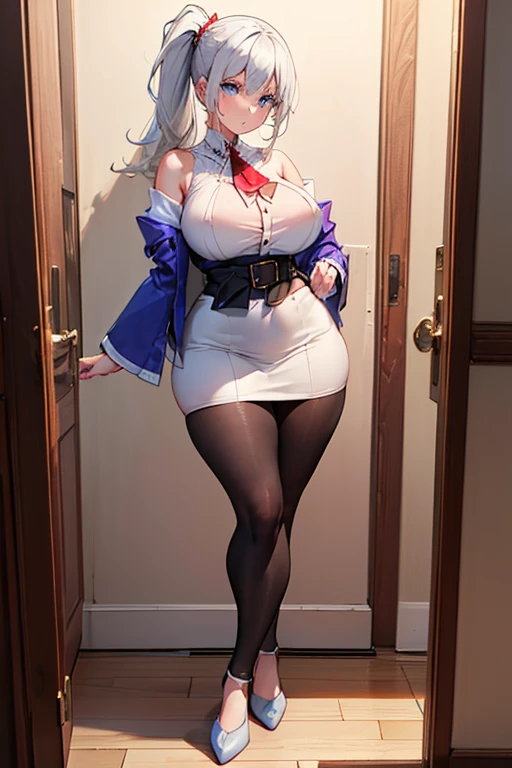 con su ropa de caracteristica , full body size, cuerpo completo y zapatos, cuerpo sexy, cuerpo detallado tetas grantes, gran figura, ultra detallado, Modelo de belleza, coqueta, zelda purah