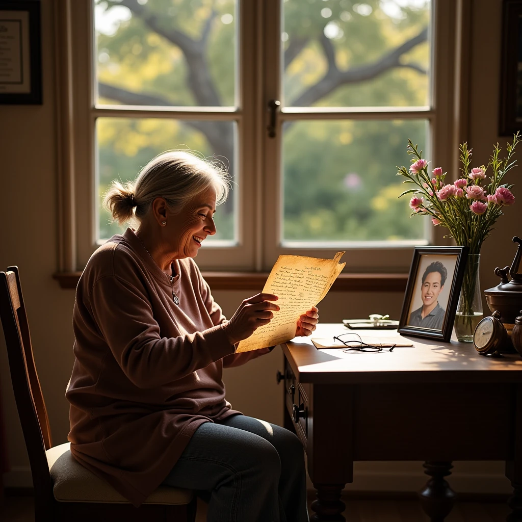 A stunning and symbolic scene of a glowing paper airplane soaring ...