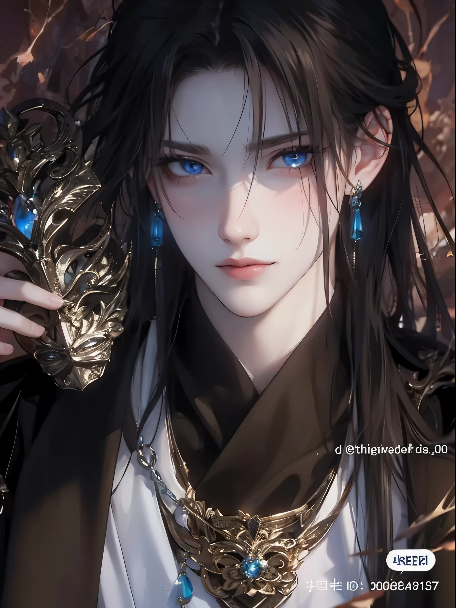 (Bright blue eyes)