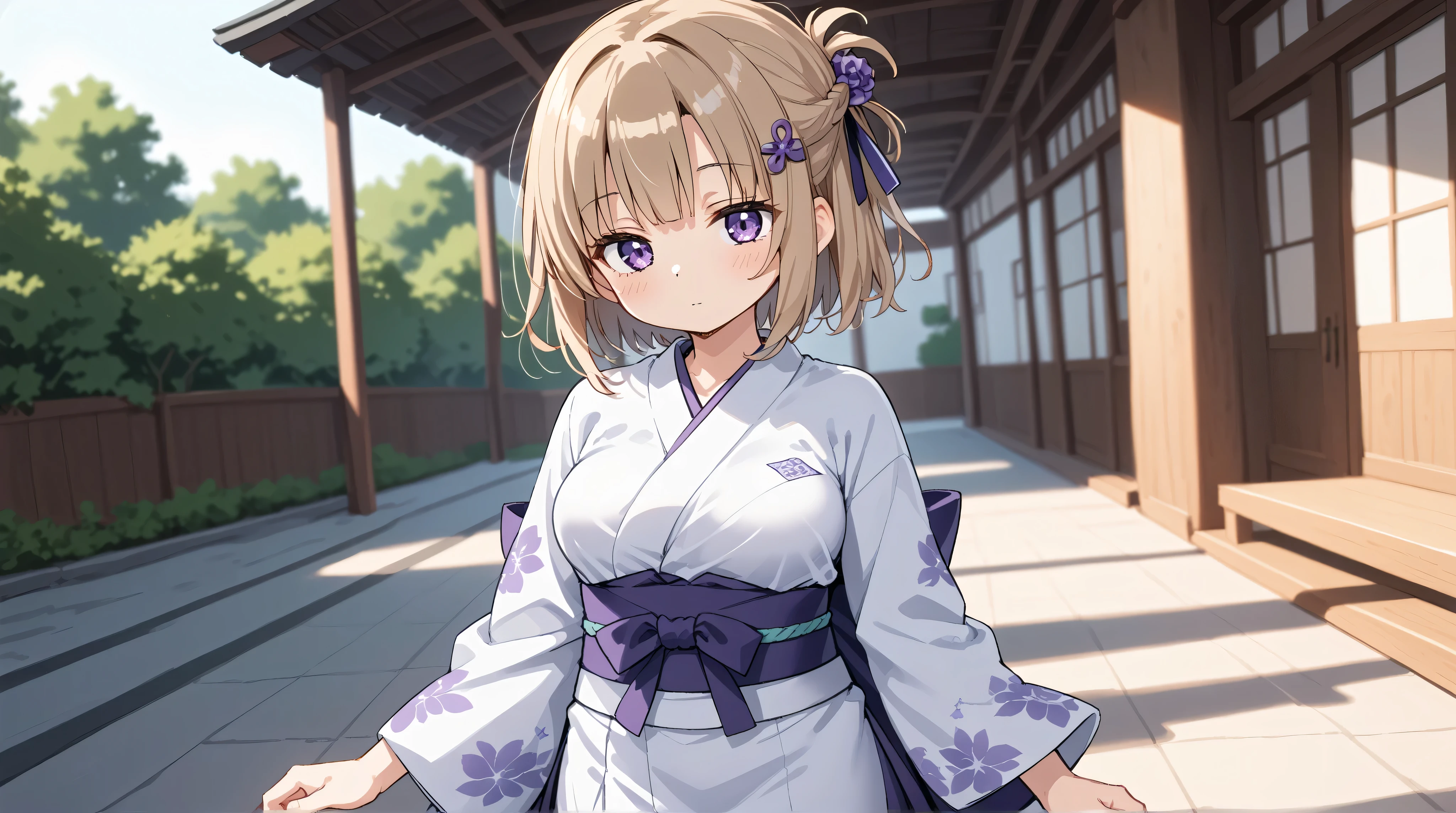 master piece, best quality, 2D, anime, anime-style, lineart, watercolor,
BREAK
(nsfw:0.0), (li:1.1), 14, (one girl:1.5), (solo:1.5),
BREAK
medium, fair skin,
BREAK
(medium breasts:1.5), (big breasts:1.0),
BREAK
light brown hair, (short hair:1.0), half updo, braided hairstyle,
BREAK
hairpin, hair ribbon,
BREAK
(amethyst eyes:1.2), (tareme:1.0),
BREAK
(blush:1.4), (expressionless:1.3), (sweat:0.2), (obscene:1.0),
BREAK
(looking down:0.0), (looking ahead:1.4), (side glance:0.0),
BREAK
(cowboy shot:1.0),
BREAK
(show off bra:0.0), (show off panites:0.0),
BREAK
(dynamic angle:1.0), (depth of field:1.5), (blurry background:1.5),
portrait, (focus on breast:0.0),
(from side:0.3), (from below:0.0), (From behind:1.0),
BREAK
(drop shadow on the face:1.5), (backlighting:1.0),
BREAK
(wafuku:1.2), (camel toe:0.0), (short skirt:1.0),
BREAK
(kimono:1.5), action pose,
BREAK
white wall, white floor,