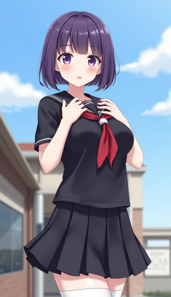(masterpiece),best quality, expressive eyes, perfect face,w sitting, w sitting on ground, legs on ground, 1girl,
big breast, H-cup, good breast, crossing arms, beautiful, gorgeous,character,
girls,
spider-man,peniparker