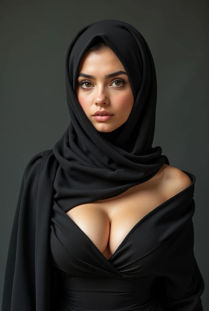 naked hijab woman with big breasts