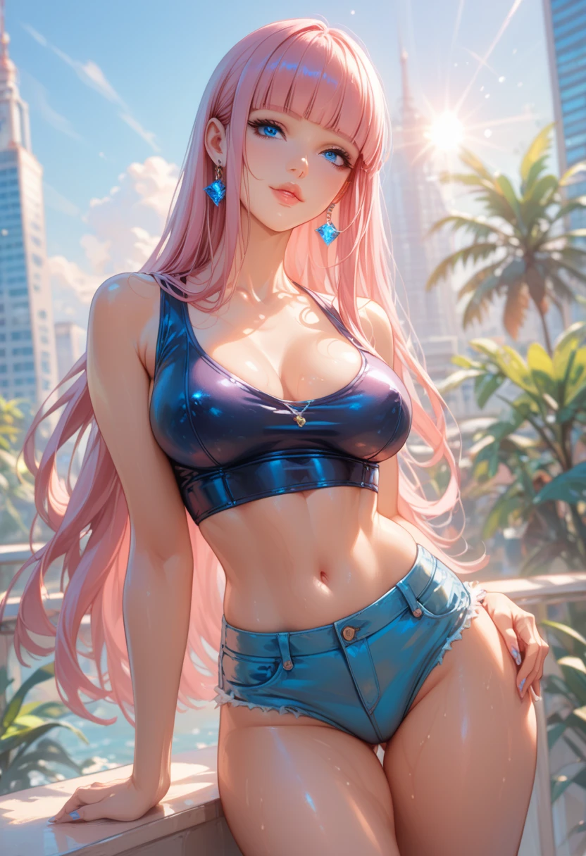 (tmasterpiece, Side seams),actual, Glow skin,Skin glows,facelight,shining face, (Loli Girl),pink cheek, (Huge big breasts:1.1),chest-hugging,(tongue on:1),, facelight,shining face,Glow skin,Lesbians with glowing skin),spin dance，face lenull bodyesbian photos，perfect hips，Supermodel figure